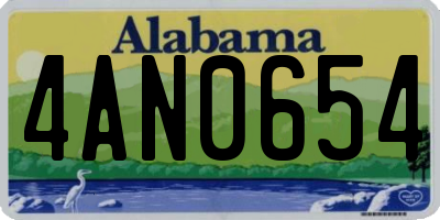 AL license plate 4AN0654