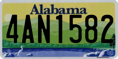 AL license plate 4AN1582