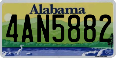 AL license plate 4AN5882
