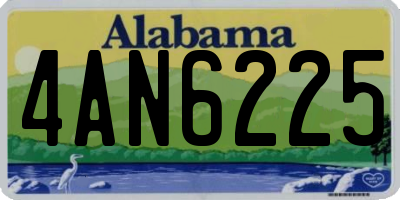 AL license plate 4AN6225
