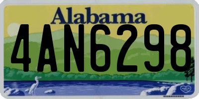 AL license plate 4AN6298