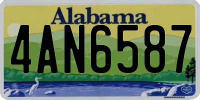 AL license plate 4AN6587
