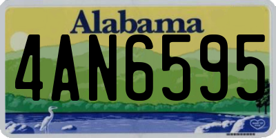 AL license plate 4AN6595