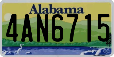 AL license plate 4AN6715