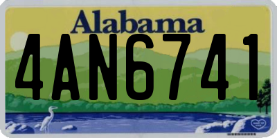 AL license plate 4AN6741