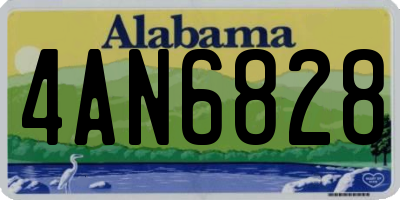 AL license plate 4AN6828