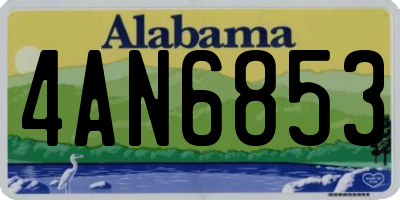 AL license plate 4AN6853