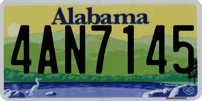 AL license plate 4AN7145