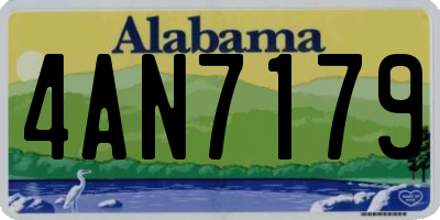 AL license plate 4AN7179