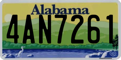 AL license plate 4AN7261