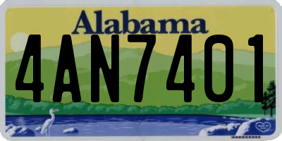 AL license plate 4AN7401