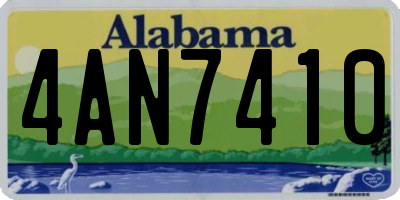 AL license plate 4AN7410