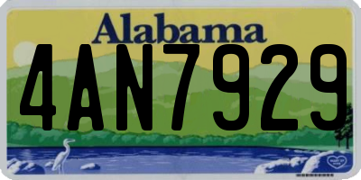 AL license plate 4AN7929