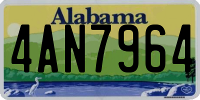 AL license plate 4AN7964