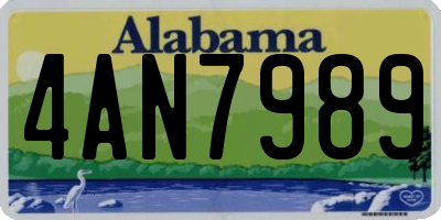 AL license plate 4AN7989