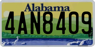 AL license plate 4AN8409