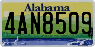 AL license plate 4AN8509
