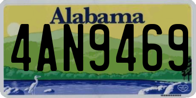 AL license plate 4AN9469