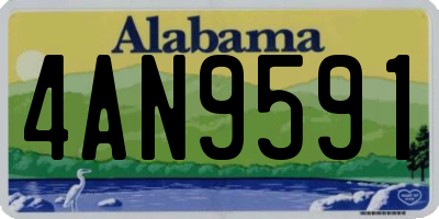 AL license plate 4AN9591