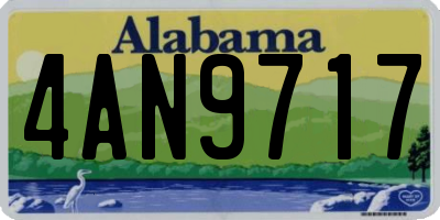 AL license plate 4AN9717
