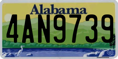 AL license plate 4AN9739