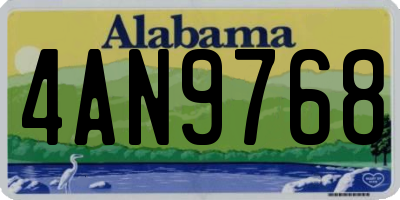 AL license plate 4AN9768