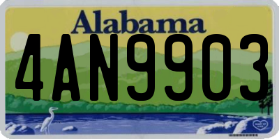 AL license plate 4AN9903
