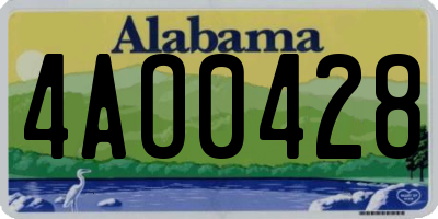 AL license plate 4AO0428