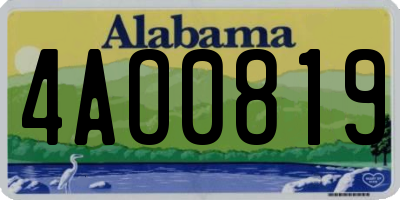 AL license plate 4AO0819