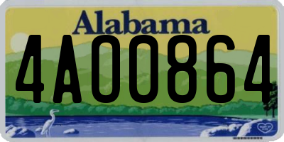 AL license plate 4AO0864