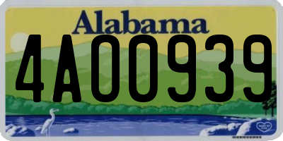 AL license plate 4AO0939