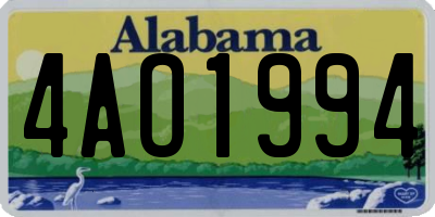 AL license plate 4AO1994