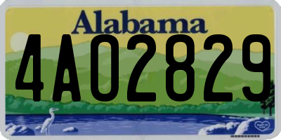 AL license plate 4AO2829