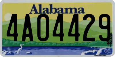AL license plate 4AO4429
