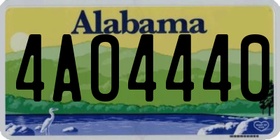 AL license plate 4AO4440