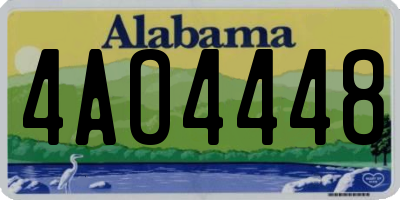 AL license plate 4AO4448