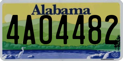 AL license plate 4AO4482