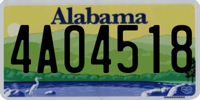 AL license plate 4AO4518
