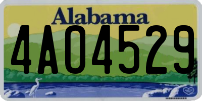 AL license plate 4AO4529