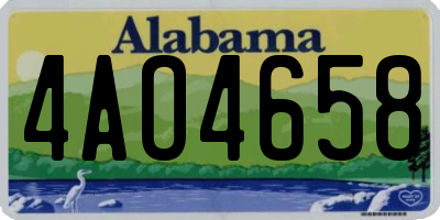 AL license plate 4AO4658