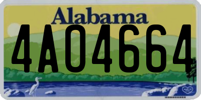 AL license plate 4AO4664