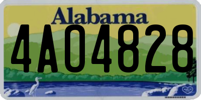 AL license plate 4AO4828