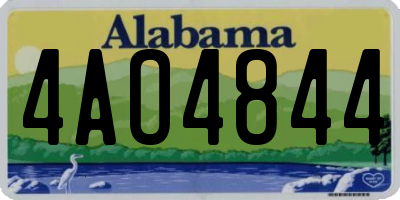 AL license plate 4AO4844