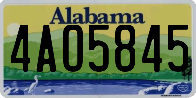 AL license plate 4AO5845