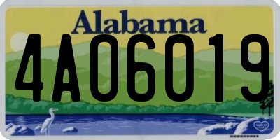 AL license plate 4AO6019