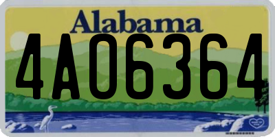 AL license plate 4AO6364