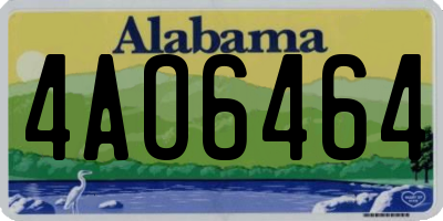 AL license plate 4AO6464