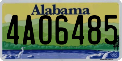 AL license plate 4AO6485