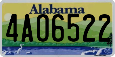 AL license plate 4AO6522