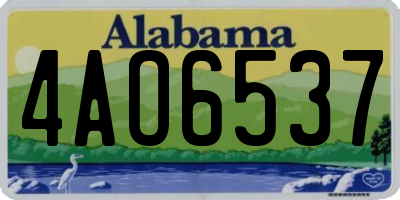 AL license plate 4AO6537